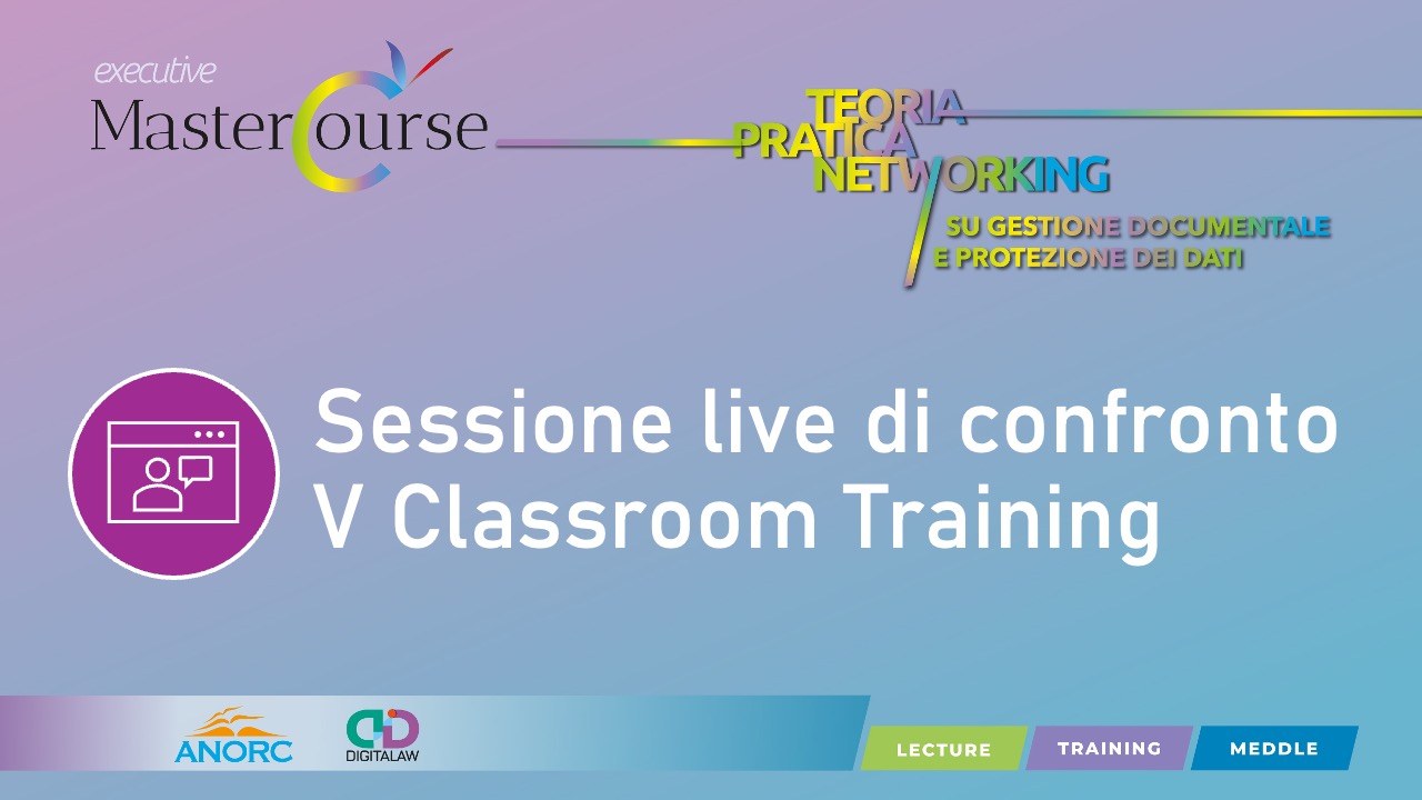 Sessione live di confronto V Classroom Training